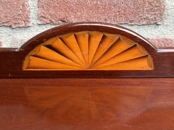 Image 1 of Vetrina in mogano massello | 1890–1900 | Neorinascimentale / Art Nouveau | Intarsi ovunque!