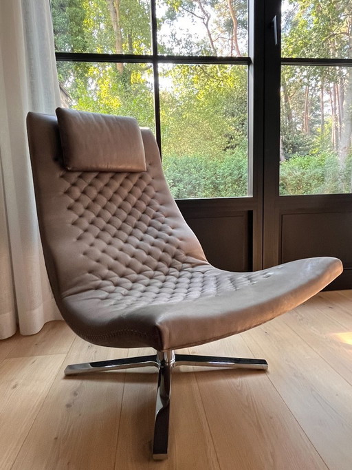 De Sede DS-51 Relax Fauteuils (2) + Hoofdsteunen (2) + Voetenbank (1) - Naturale Leder - Kleur Espresso (photo 2 of 5)