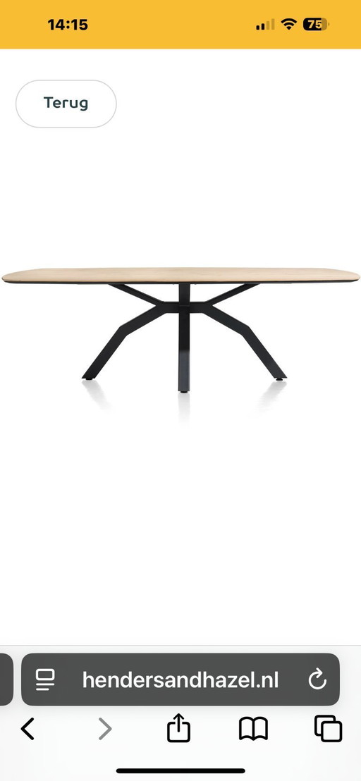 Henders & Hazel dining room Livada 220 x 107 x 77 natural