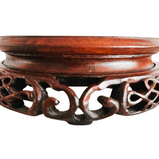 Soporte chino antiguo de palisandro con tallas caladas en madera de palisandro. – Objetos decorativos, Wood (photo 4 of 7)