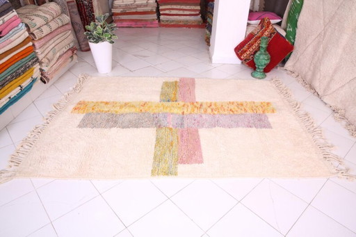 Tapis marocain en laine naturelle 250cmx150cm