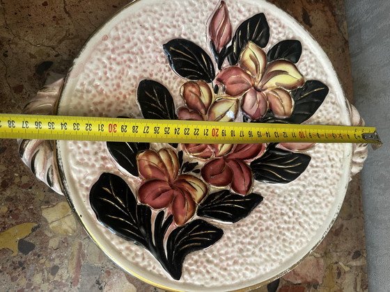 Image 1 of Vallauris ceramic centerpiece / fruit basket / empty pocket - 1960s