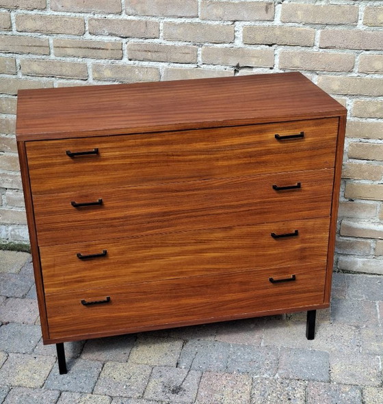 Beautiful Vintage Simpla Lux Chest of Drawers | 1960s Teak | Mid-Century Design – Wood (photo 4 of 12)