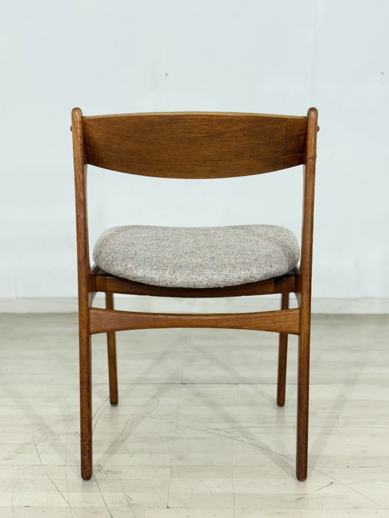 Image 1 of 4x Chaises de salle à manger en teck par Erik Buch pour OD Møbler, Modèle 49 Vintage