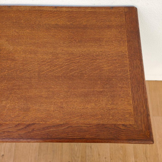 Tavolino Vintage Stile Rustico Scrivania Toletta Mobile TV, Tolette, Legno, Ottone, Marrone (foto 11 di 12)