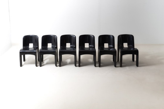 Set aus 6 „Universale“-Stühlen von Joe Colombo – Kartell, Esszimmerstühle, Plastic (photo 2 of 18)