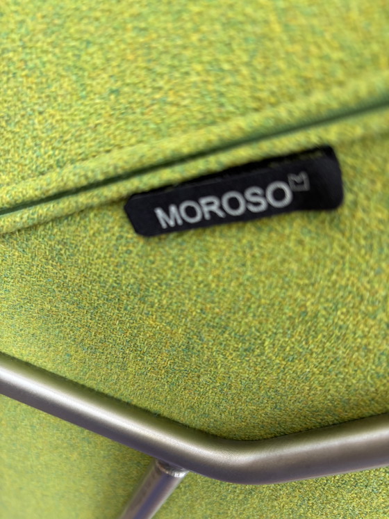 Image 1 of Moroso Fjord Fauteuils (3) Lime Green Stof