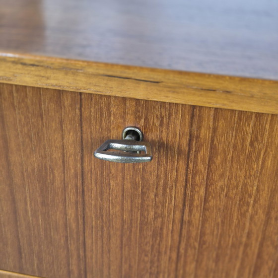 Image 1 of Vintage Deense ladekast, commode jaren 60 teak 6 laden