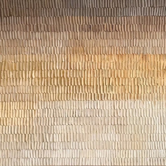 XXL-versie - Exclusief abstract kunstwerk van Wabi Sabi in beigetinten op 5 mm acrylglas, 150 x 150 cm (photo 6 of 6)