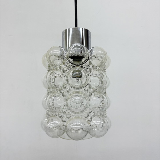 Image 1 of Gran colgante de cristal de burbujas de Helena Tynell para Limburgo, Alemania, década de 1970