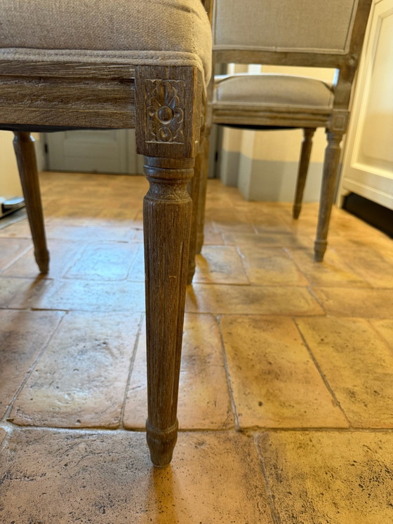 6 sillas Dialma Brown, estilo campestre inglés, Sillas de comedor, Madera, Taupe (foto 8 de 10)