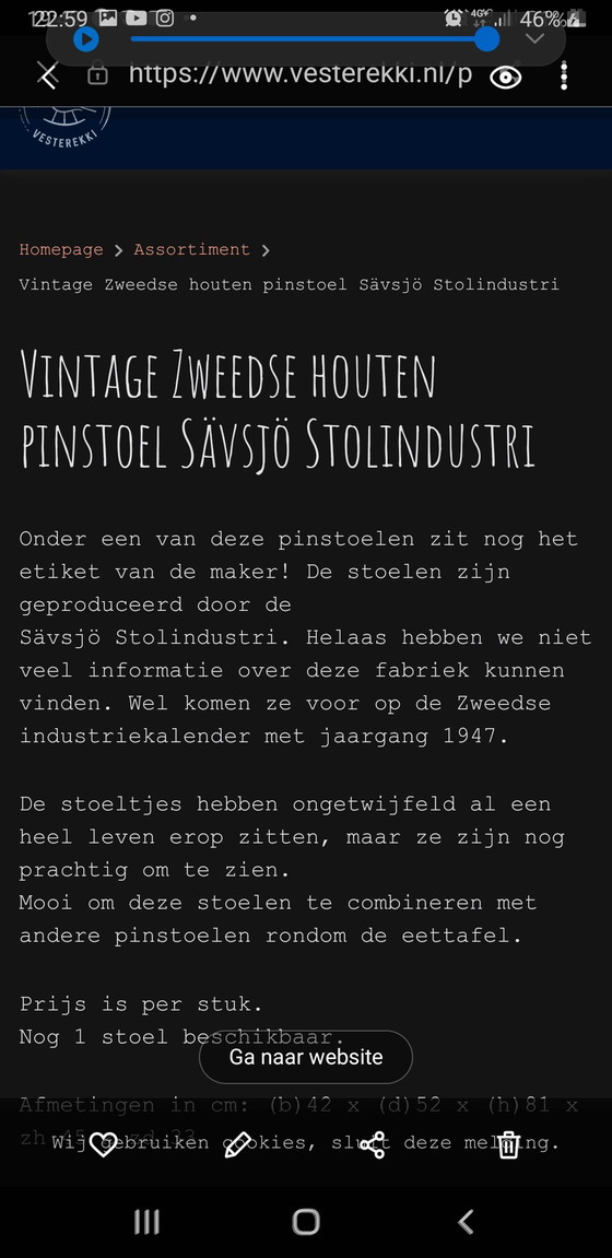 Image 1 of Satz schwedischer Barstühle Sävstjö Stolindustri