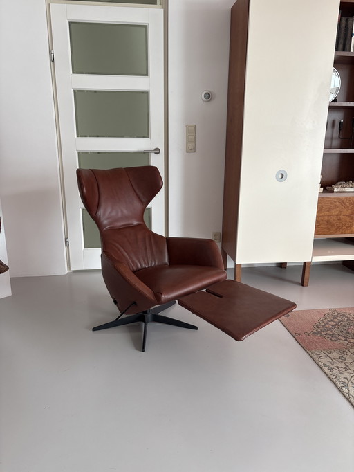 Fauteuil inclinable en cuir