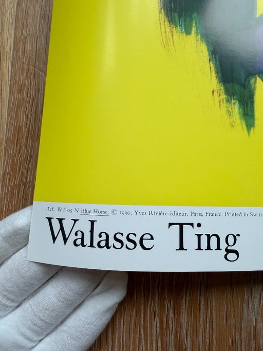 Walasse Ting, Caballo Azul, Copyright 1990, Yves Riviere .....Impreso en Suiza – posters, Paper (photo 2 of 9)
