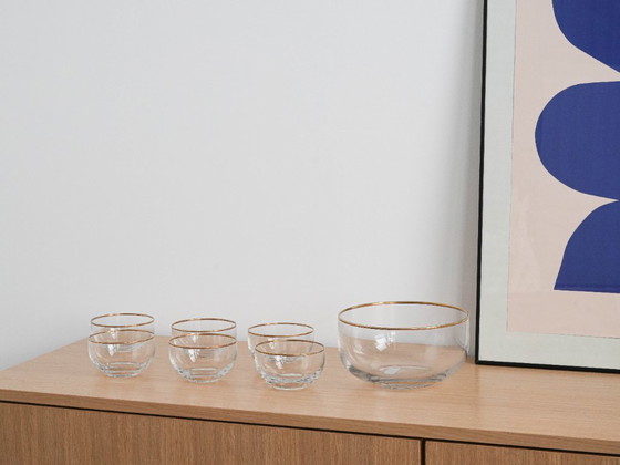 Image 1 of Glass serving set, Italian design, 1970s, made in Italy