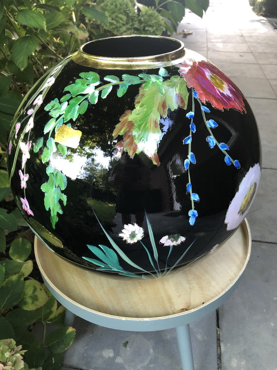 Image 1 of Vibe Art Hand-Painted Vase New!