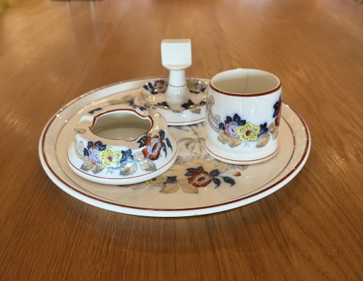 Antique Petrus Regout Smoking Set Complete ca. 1900-1930