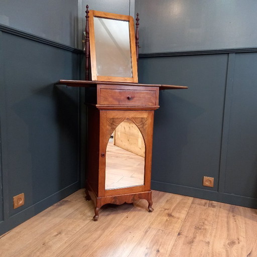 Antiek Badkamer-/Scheermeubel