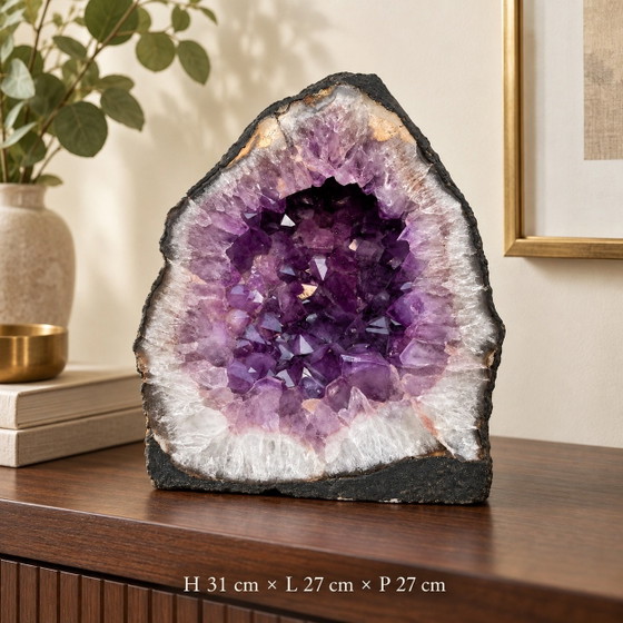 Geoda de Amatista Catedral – 19,1 kg – H 31 cm – Objetos decorativos, Piedra (photo 2 of 6)