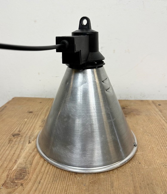 Image 1 of Small Industrial French Aluminium Pendant Lamp, 1960s