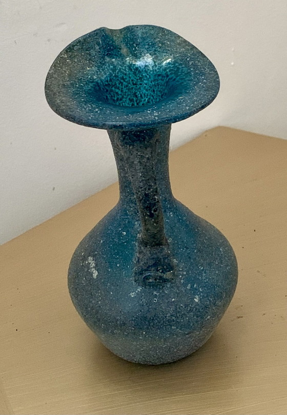 Petite aiguière Scavo Murano — col trilobé signature Seguso — vintage 13cm – Vases, Murano Glass (photo 2 of 15)