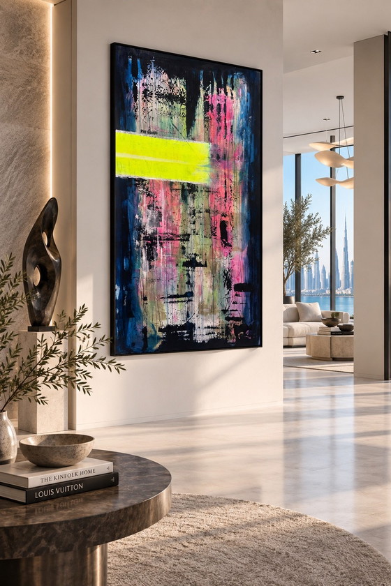 Amari Contemporary (Un)connected series XL, Paintings & Drawings, Canvas, Black (photo 2 of 5)