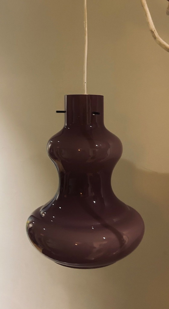Vintage Glass Pendant Lamp 1970 (photo 9 of 9)