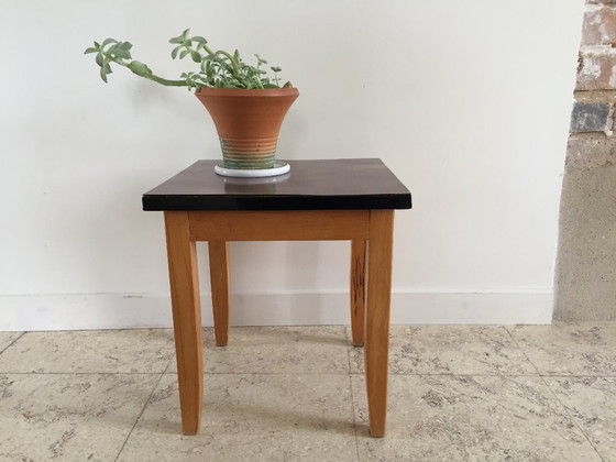 Vintage FORMICA Bijzettafel Krukje – lamine (photo 17 of 18)