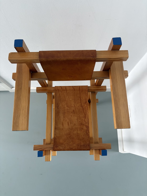 Image 1 of Seggiolone in stile “Gerrit Rietveld”.