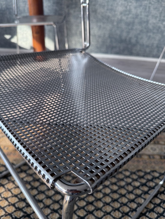 Image 1 of Juego de 3 sillas apilables cromadas "Sultana" de Arrben International, ca 80s