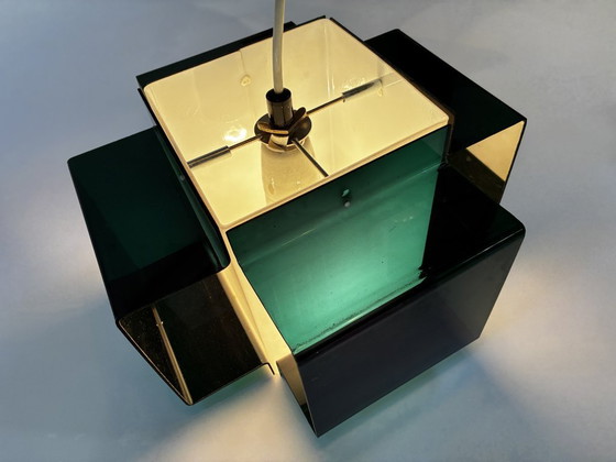 Image 1 of Suspension Space Age • Acrylique Bicolore • 1970