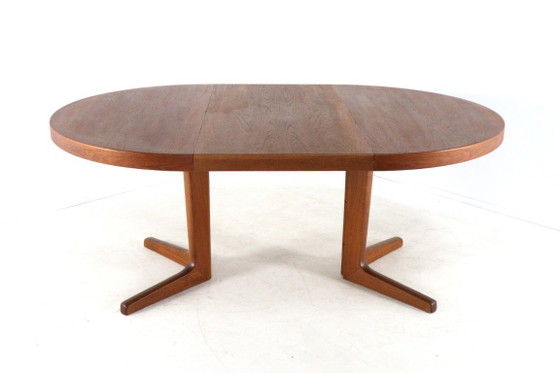 Image 1 of Danish design vintage round dining table extendable dining table