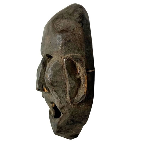 Máscara chamánica del Himalaya de madera antigua de 18,5 cm | 400g seca | Arte de pared – Esculturas (photo 4 of 4)