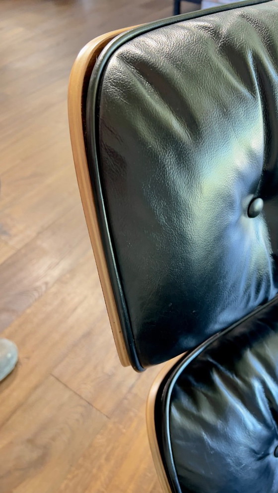 Herman Miller Eames Lounge Chair & Ottoman anni '60 – Poltrone, Pelle, Velluto (photo 11 of 13)