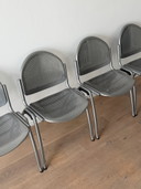 4 x vintage chroom eetkamerstoelen 