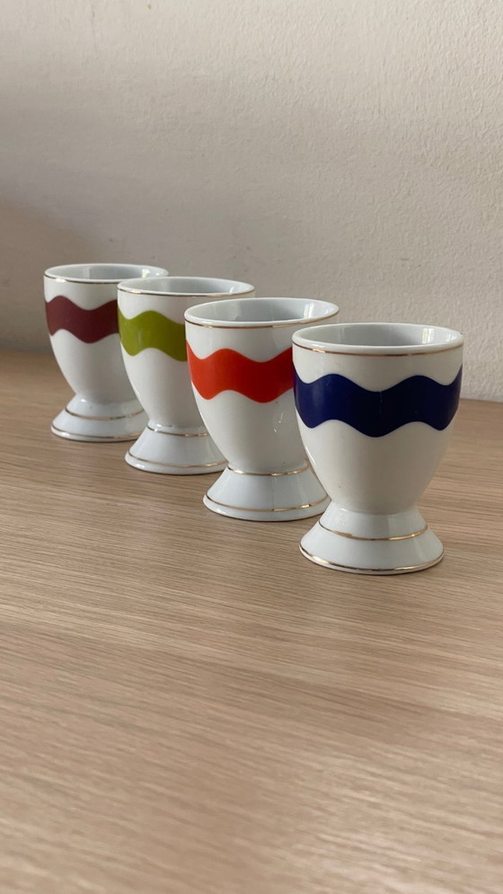 Image 1 of 4 vintage porseleinen eierdopjes