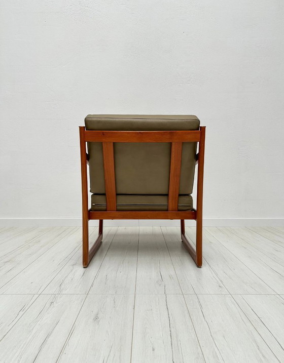 Image 1 of Fauteuil lounge 1/2 vintage FD 130 en teck par Peter Hvidt et Orla Mølgaard-Nielsen pour France et Daverkosen, design danois, 19