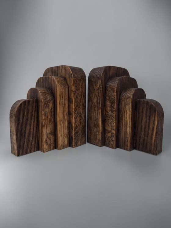 BOOKENDS - ART DECO / AMSTERDAM SCHOOL – ArtDecoOnline, Decorative Objects, Wood (photo 5 of 6)