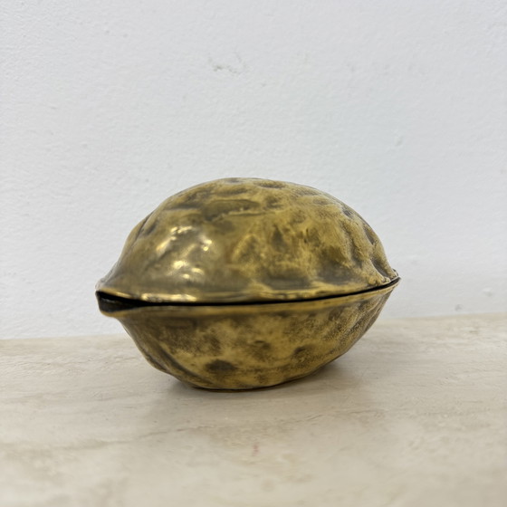 Image 1 of Brass Walnut Shaped Nut Cracker, 1970's