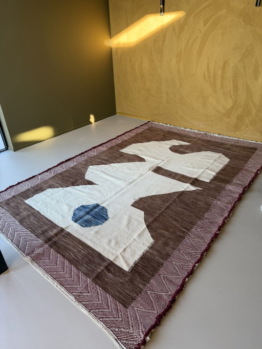 Alfombra marroquí anudada a mano