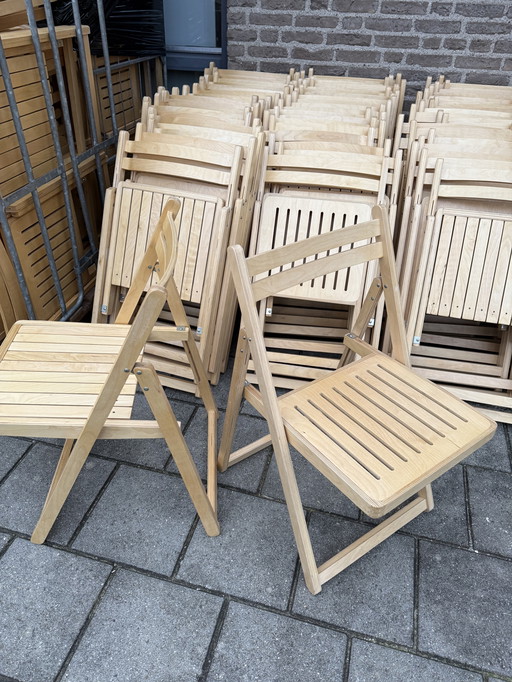 100x Klappstuhl aus Buchenholz