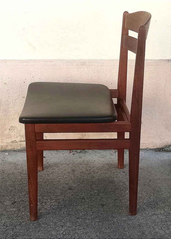 Table à manger 4 à 8 personnes + 4 chaises de Niels Vodder Années 60 – Salles à manger complètes, Wood, Skai (photo 18 of 29)