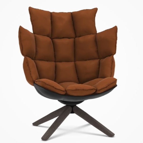 Image 1 of Fauteuil pivotant Husk de B&B Italia avec repose-pieds