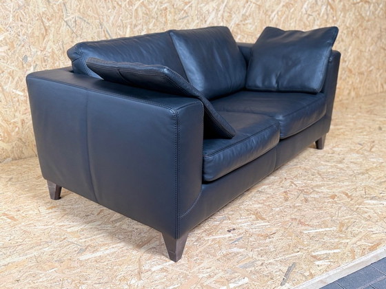 Image 1 of Machalke Design Bank Van Leer Model Pablo zwart