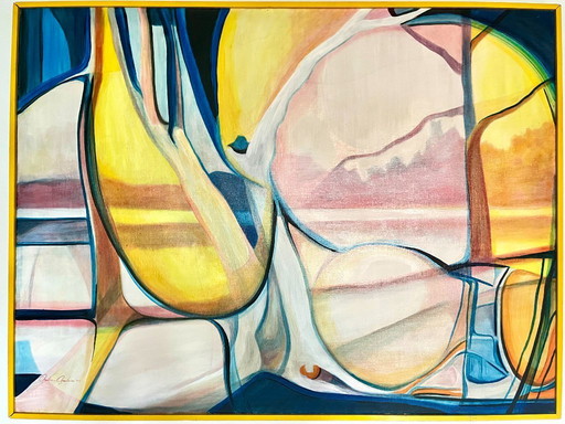 A. Nobre-Madeira, Abstraction, 1975, Oil on Canvas