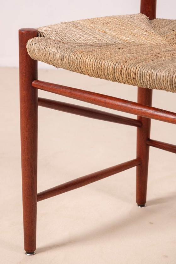 Image 1 of 6x Peter Hvidt & Orla Mølgaard Nielsen Dining Chair Model 316 in Teak