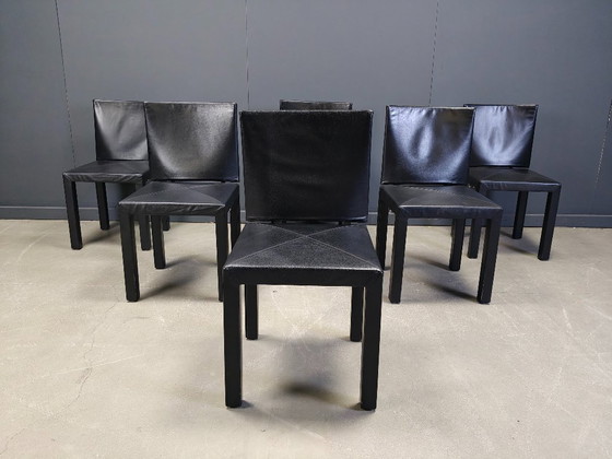 Image 1 of Sillas de comedor Arcadia de Paolo Piva para B&B Italia, juego de 6