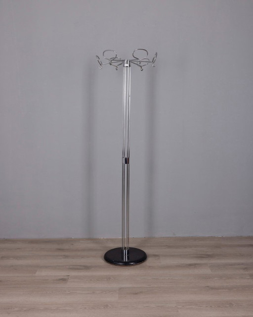Vintage 1970s floor coat rack designed by Isao Hosoe for Valenti 