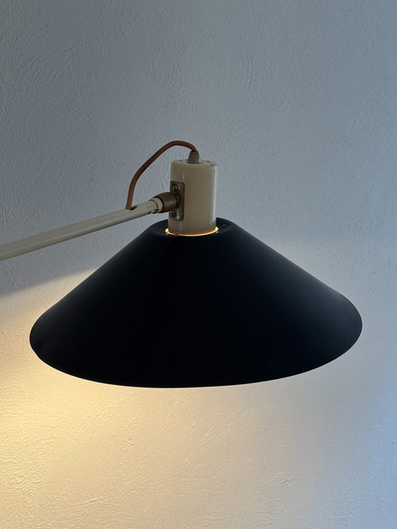 Image 1 of JJM Hoogervorst Anvia counter balance ceiling lamp Holland mid 1950