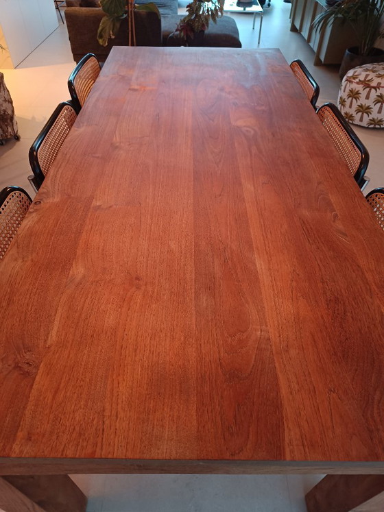 Image 1 of Heavy Solid Teak Dining Table (200x100)